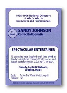 Sandy's Card Back